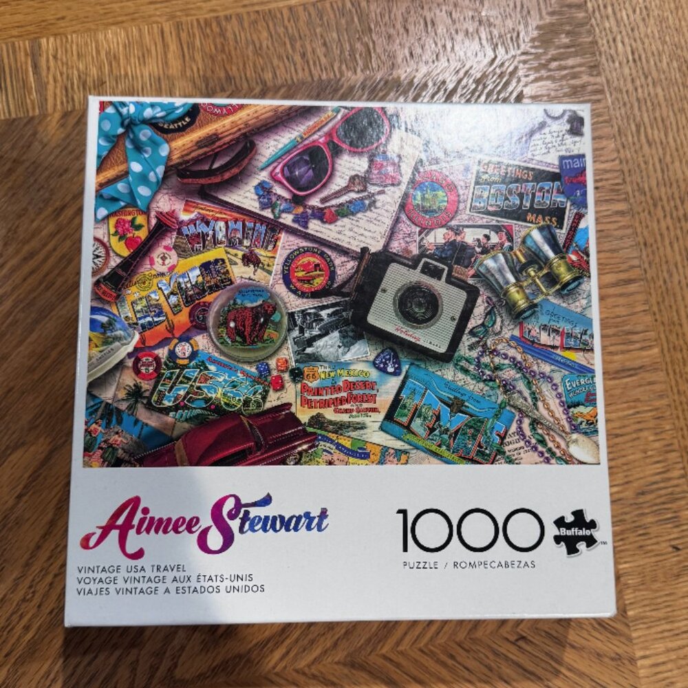 Buffalo Games Vintage USA Travel Jigsaw Puzzle | 1000 Pieces